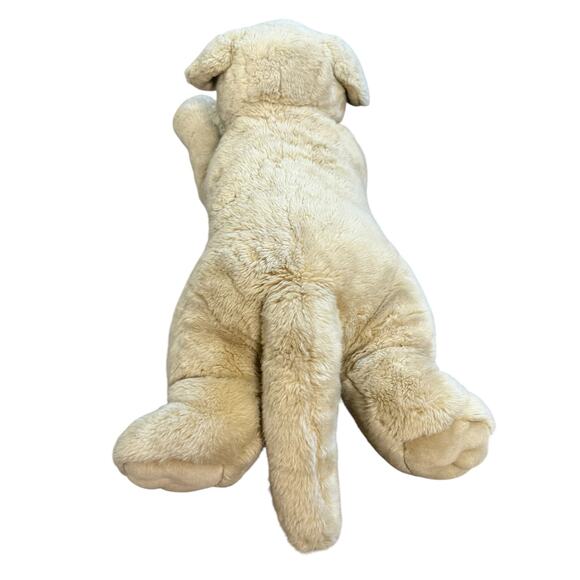 Aurora Golden Yellow Lab Retriever Dog 28" Long Plush Stuffed Animal Realistic - Picture 9 of 11